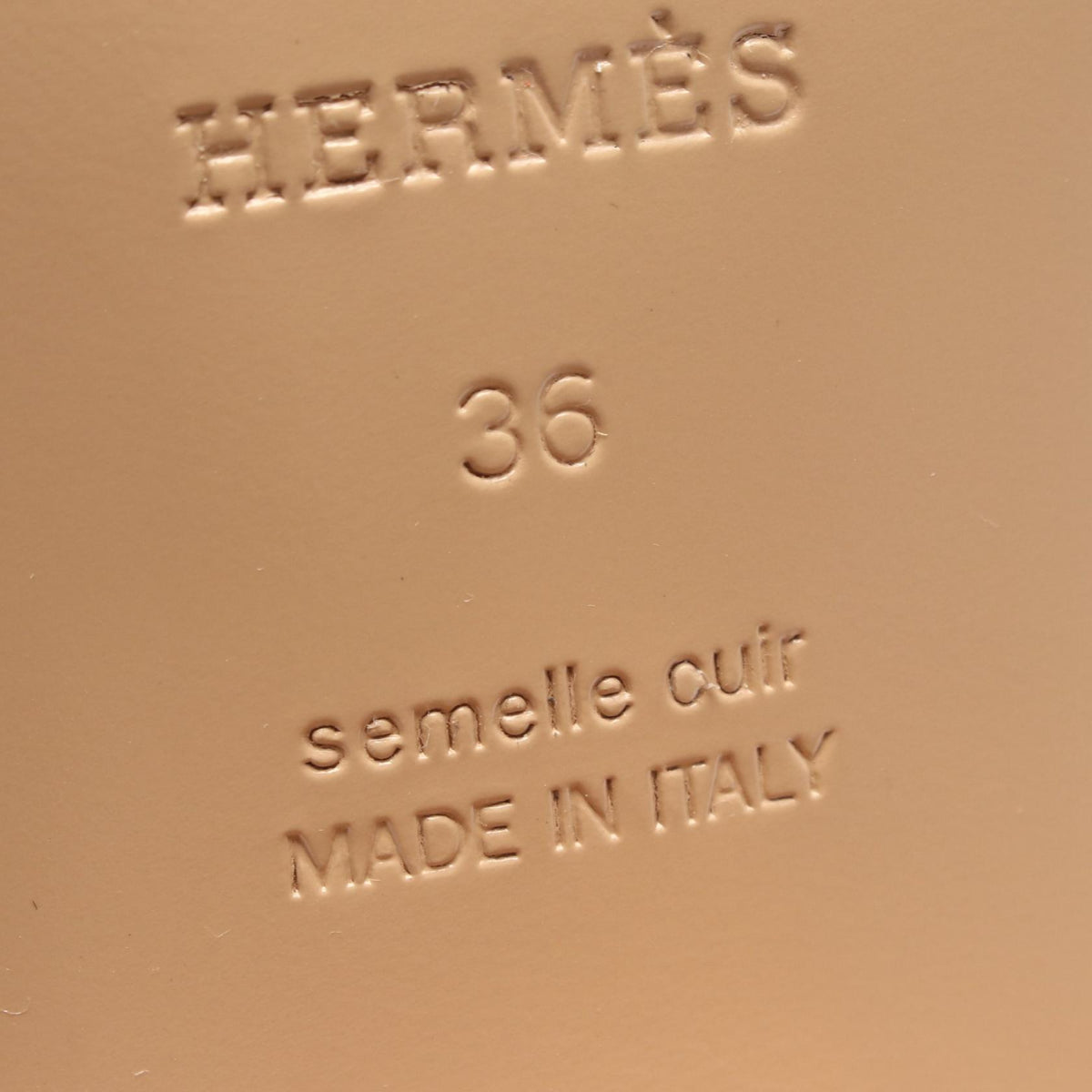 HERMES Elysée 70 Moccasin Leather Pumps Size 36