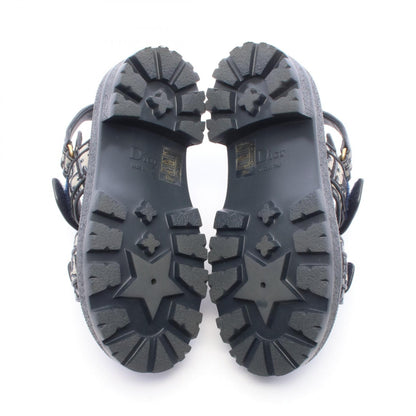 Christian Dior Dioract Oblique Canvas Sandals Navy Size 35