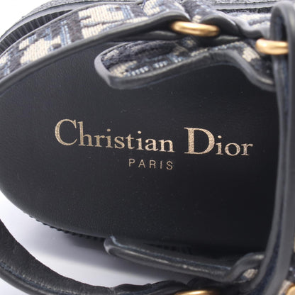 Christian Dior Dioract Oblique Canvas Sandals Navy Size 35