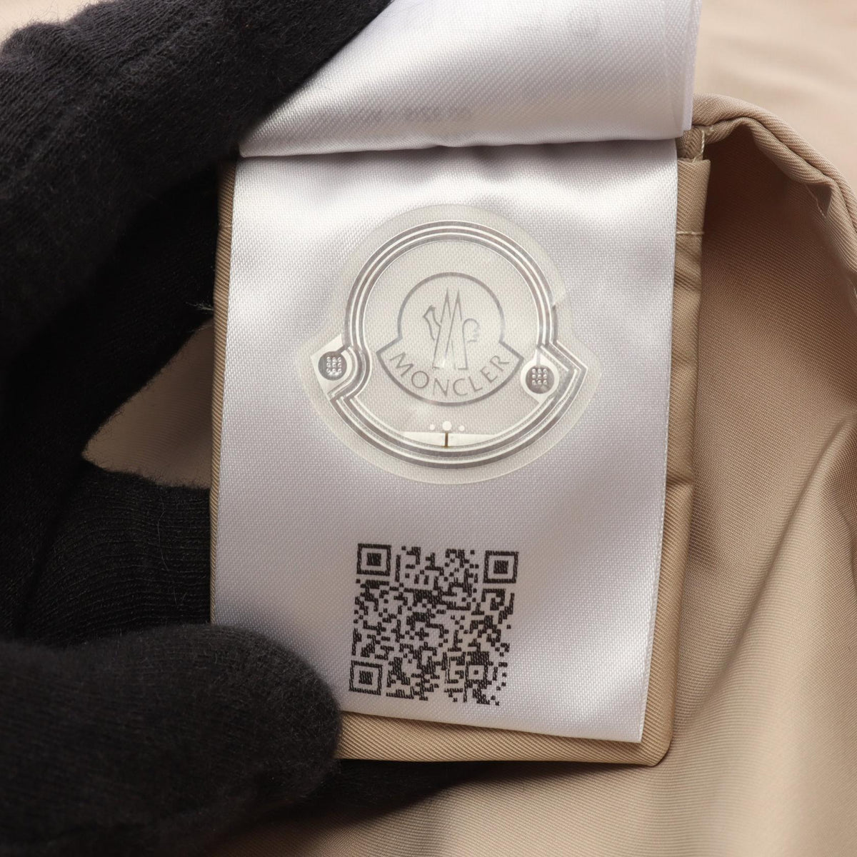MONCLER CASSIOPEA Hooded Polyester Jacket Beige Size 00