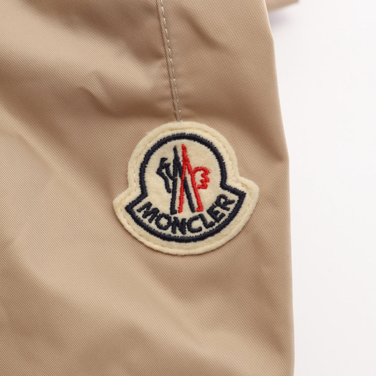 MONCLER CASSIOPEA Hooded Polyester Jacket Beige Size 00