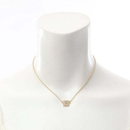 GIVENCHY Square G Logo Rhinestone Necklace
