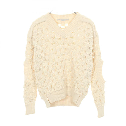 Stella McCartney Low Gauge Cotton Knit Sweater Ivory Size 36