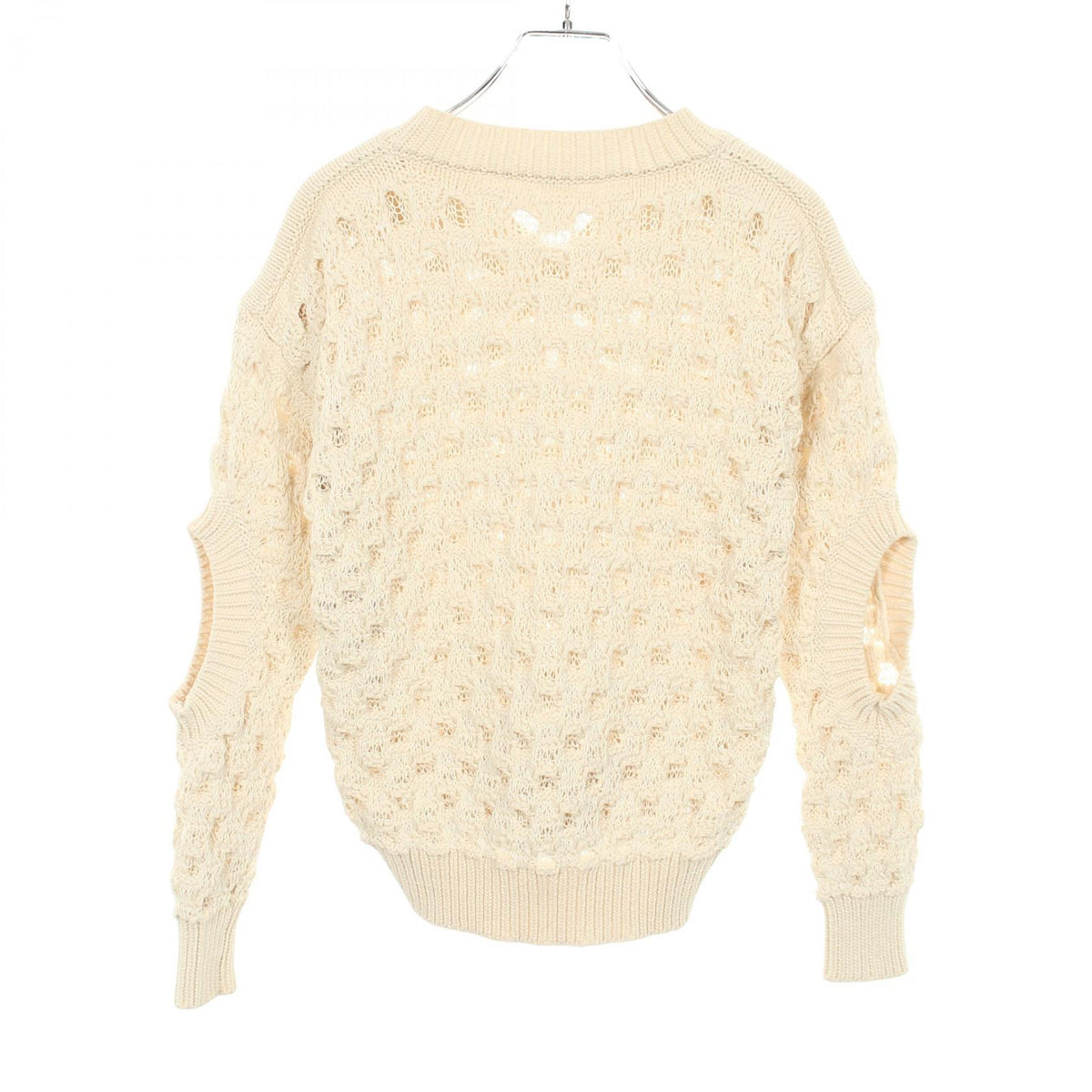 Stella McCartney Low Gauge Cotton Knit Sweater Ivory Size 36