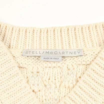 Stella McCartney Low Gauge Cotton Knit Sweater Ivory Size 36