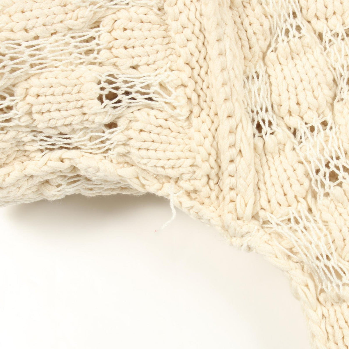 Stella McCartney Low Gauge Cotton Knit Sweater Ivory Size 36