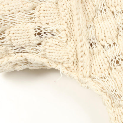Stella McCartney Low Gauge Cotton Knit Sweater Ivory Size 36