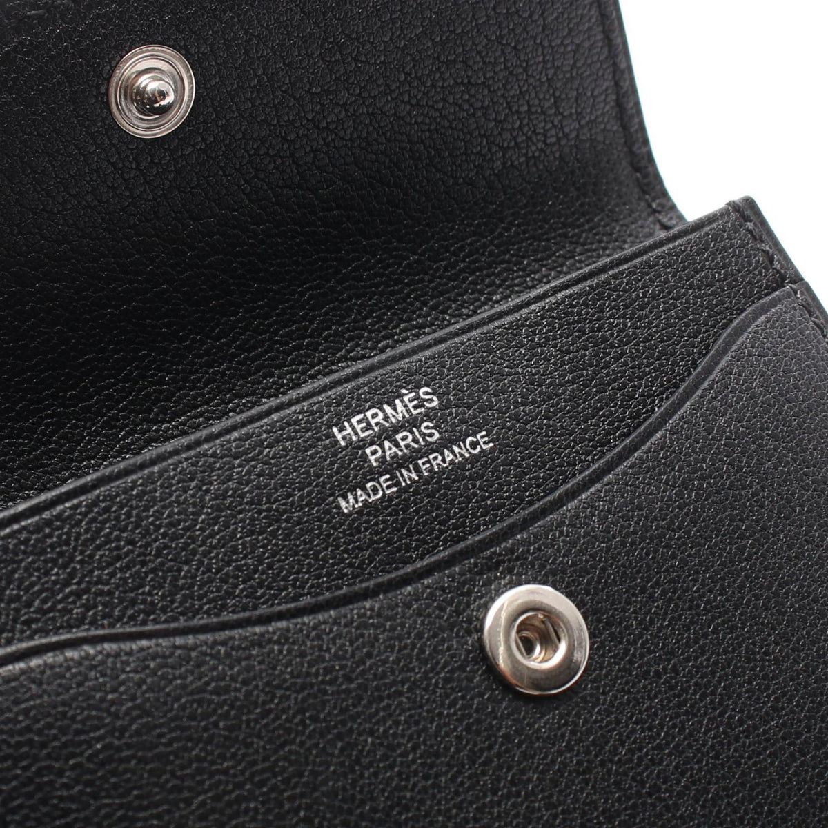 HERMES Iliade Compact Chevre Card Holder Card Case