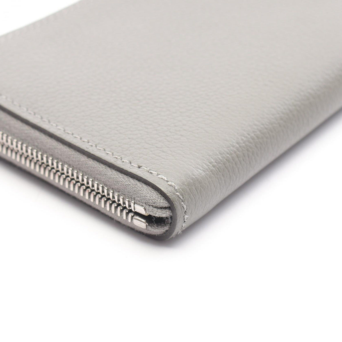 HERMES Zip An Go Chaine d'Ancre Case Gray
