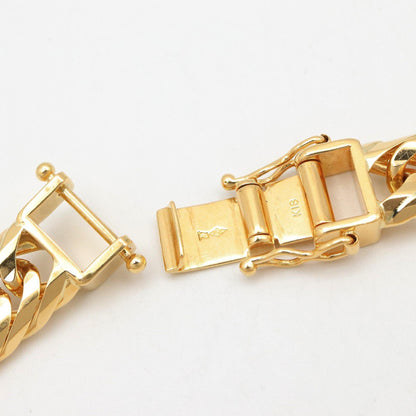 JEWELRY K18 Gold Cuban Link Bracelet