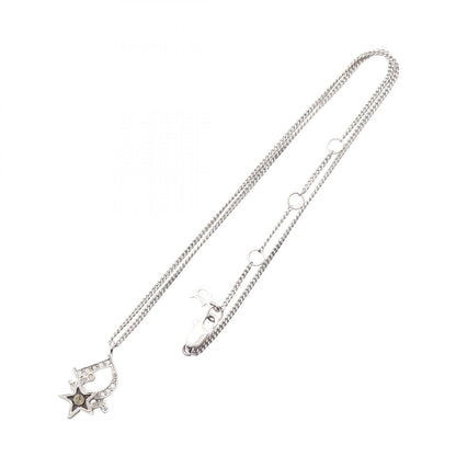 Dior Logo Star Metal Rhinestone Necklace