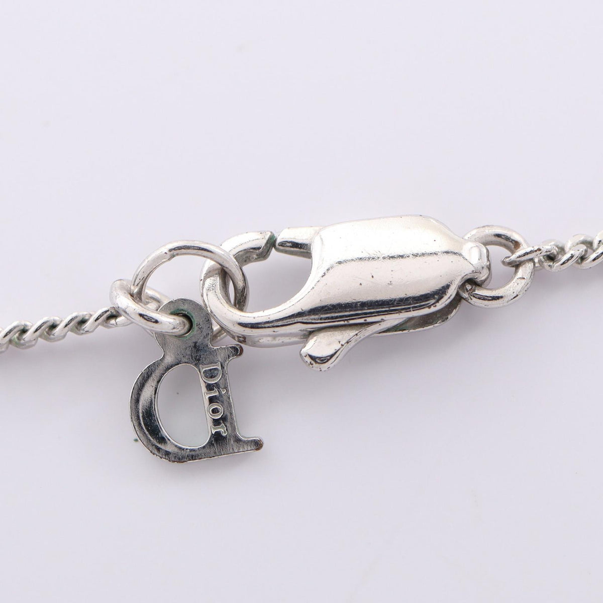 Dior Logo Star Metal Rhinestone Necklace