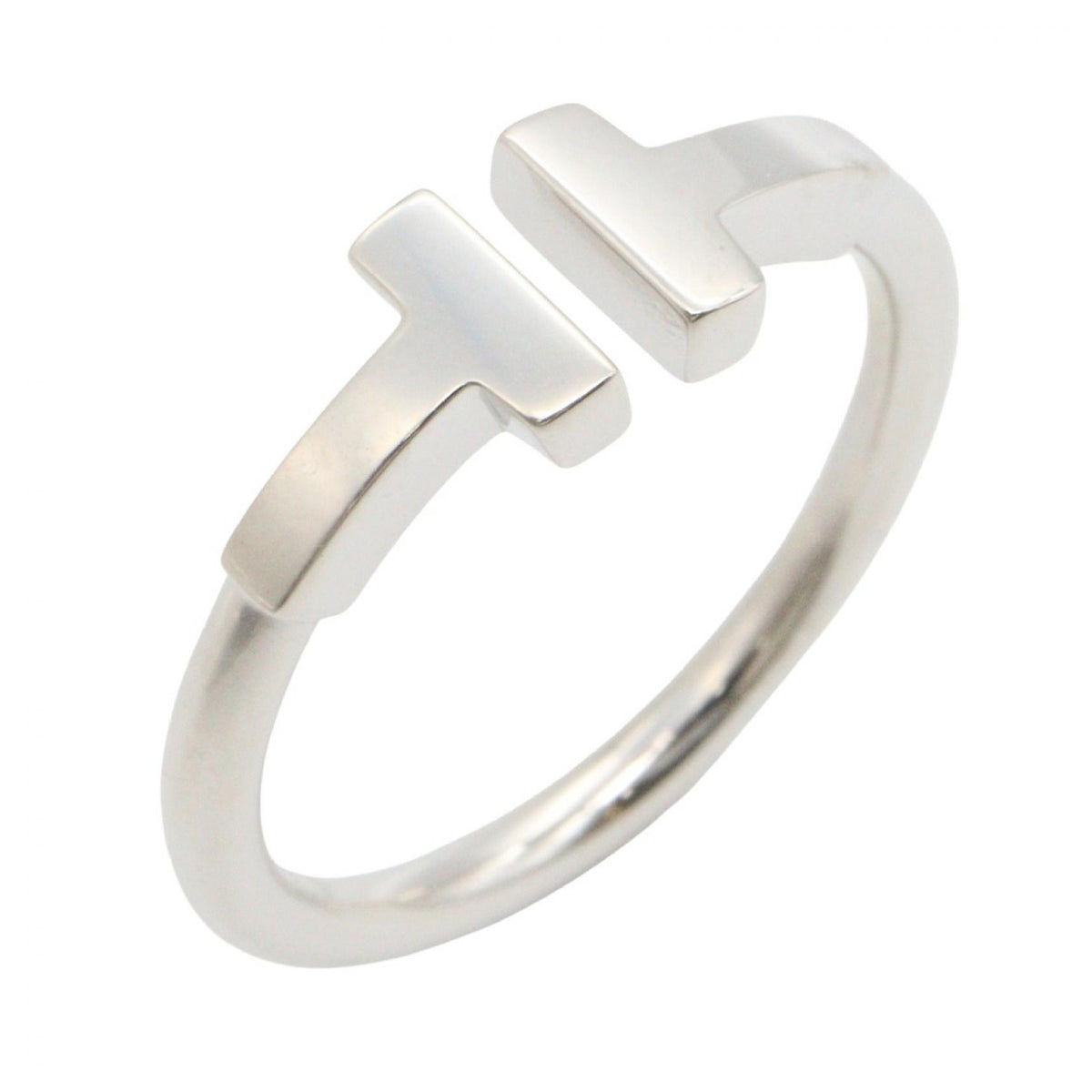 TIFFANY&CO T Wire K18WG Ring Size JP 9