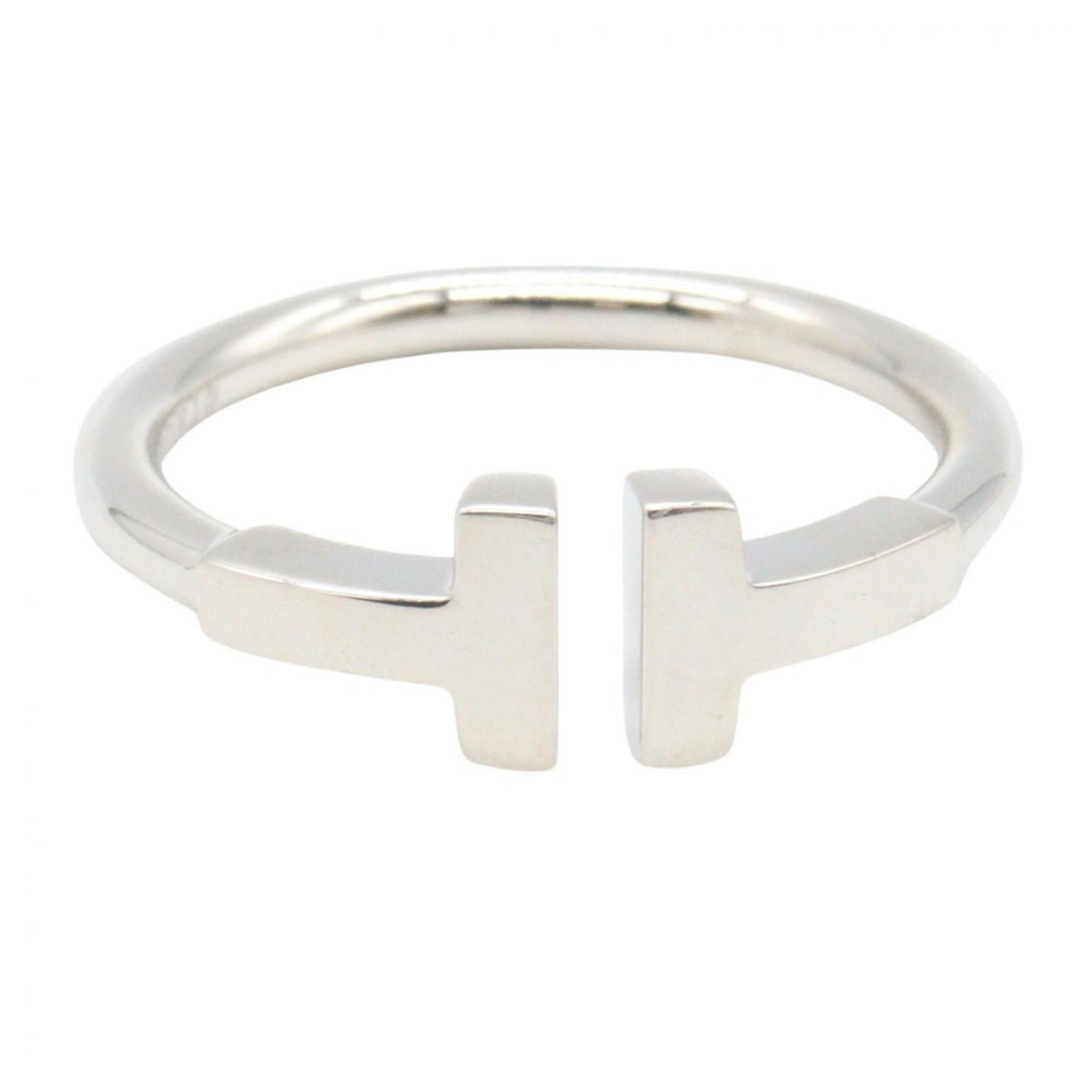 TIFFANY&CO T Wire K18WG Ring Size JP 9