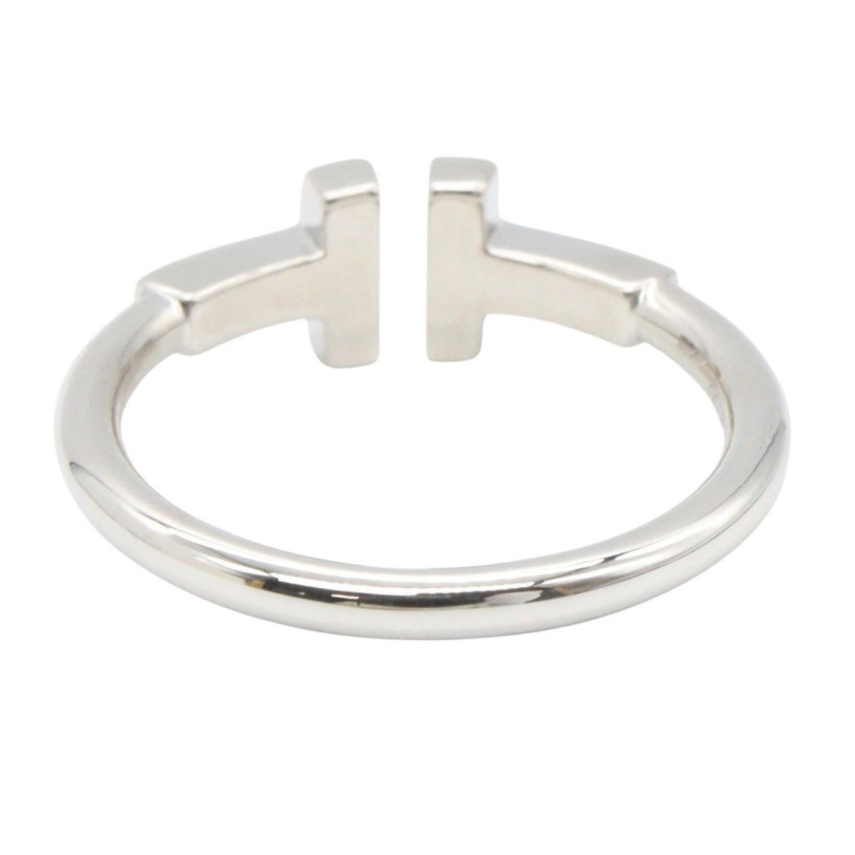 TIFFANY&CO T Wire K18WG Ring Size JP 9