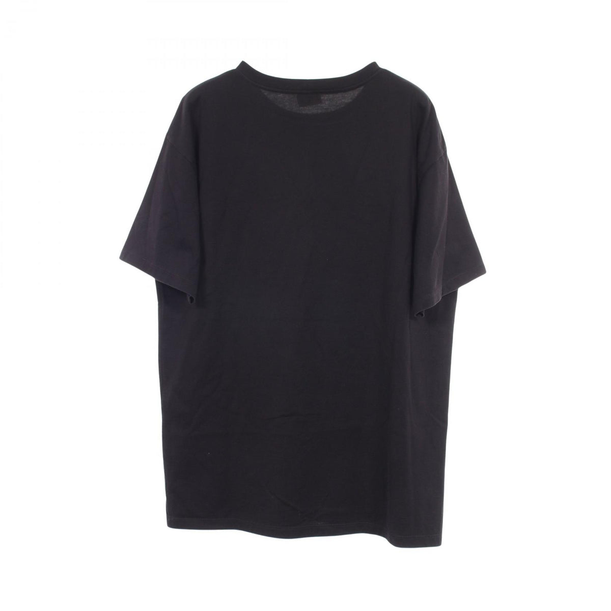 CELINE Loose Logo Print Cotton T-Shirt Black Size XS