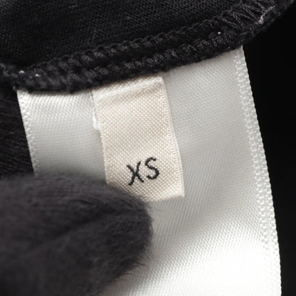 CELINE Loose Logo Print Cotton T-Shirt Black Size XS