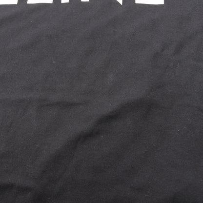 CELINE Loose Logo Print Cotton T-Shirt Black Size XS