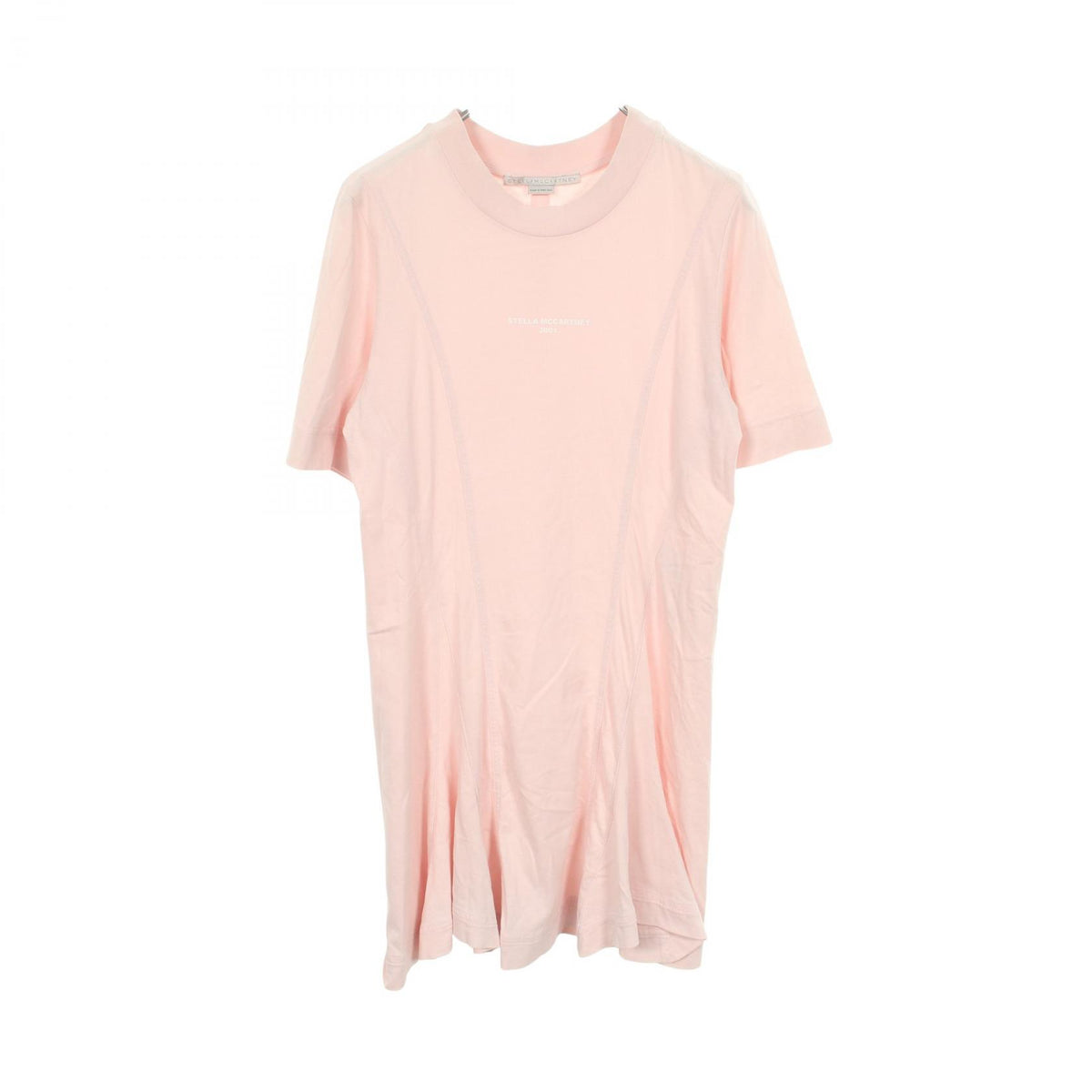 Stella McCartney Draped Short Sleeve Cotton Dress Size 36