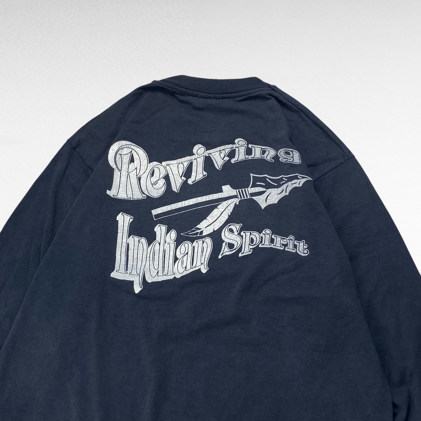 SCREEN STARS 90s Long Sleeve T-Shirt Black Size L