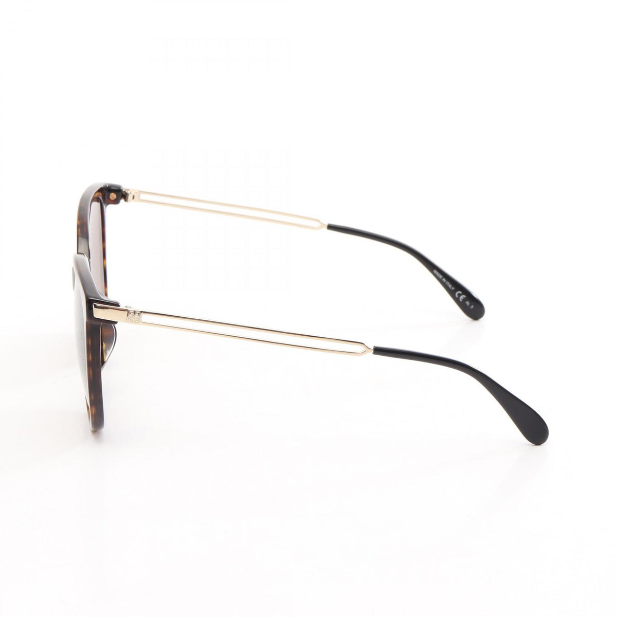 GIVENCHY Gold Tone Plastic Sunglasses