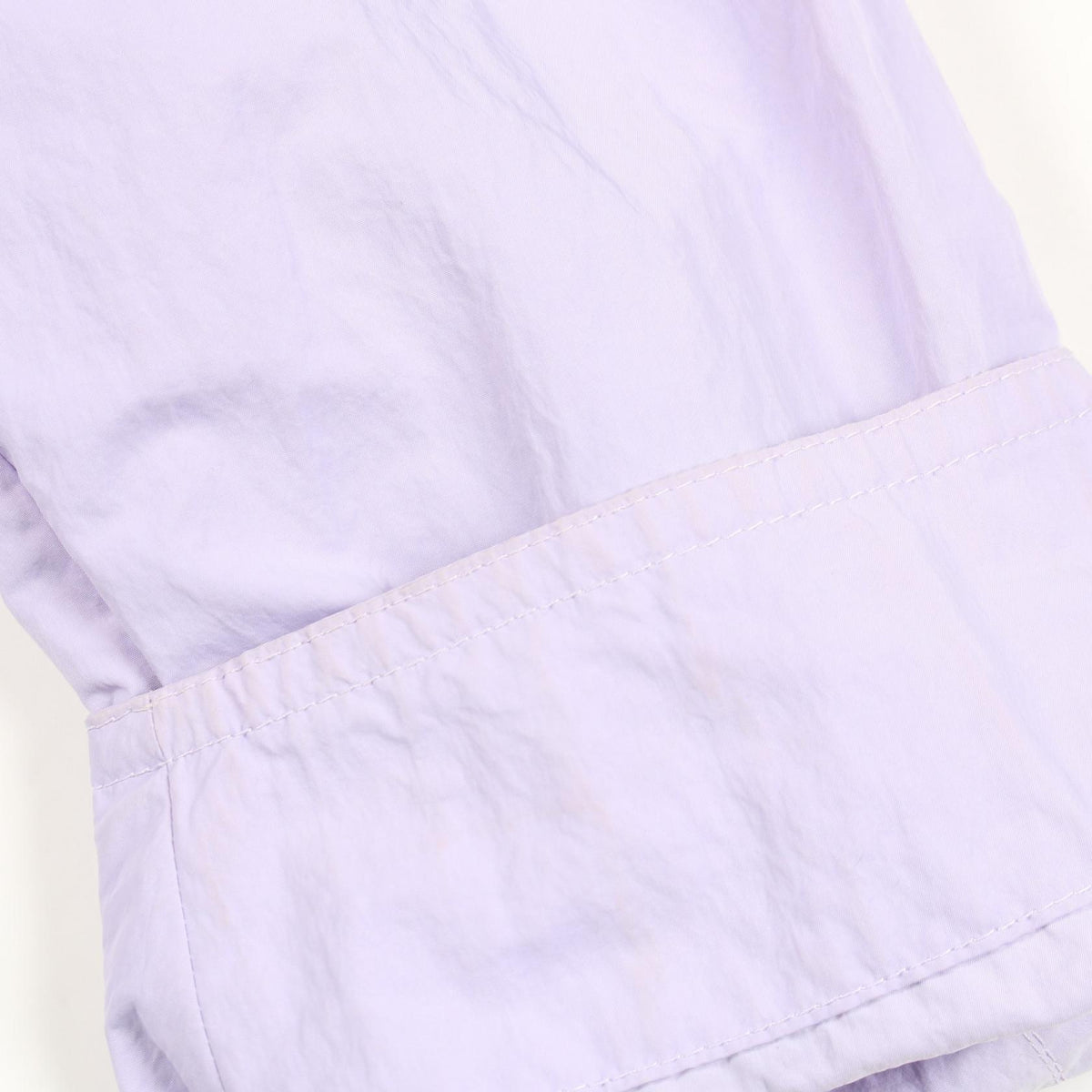 HERMES Hooded Drawstring Nylon Coat Purple Size 50