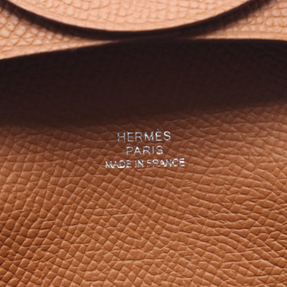 HERMES Bastia Veau Epsom Leather Coin Case