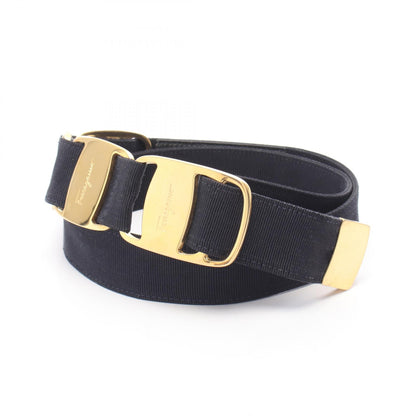Salvatore Ferragamo Vara Grosgrain Belt Navy Size M