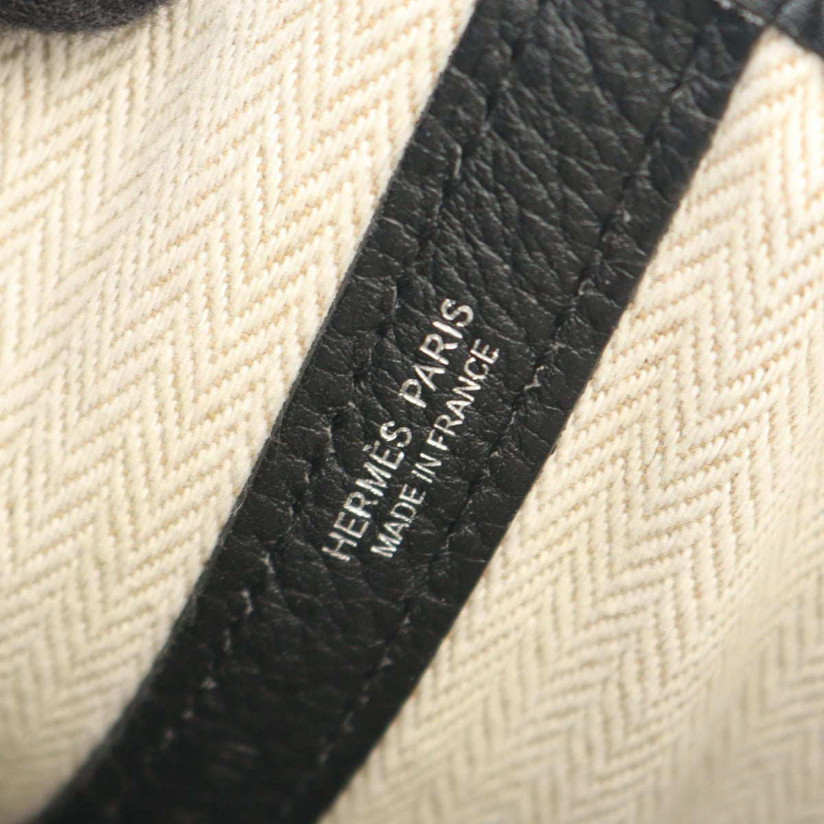 HERMES Garden Party TPM Tote Negonda Black