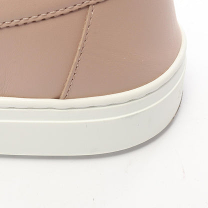 HERMES Game Kelly Buckle Leather Slip-Ons Size 35.5