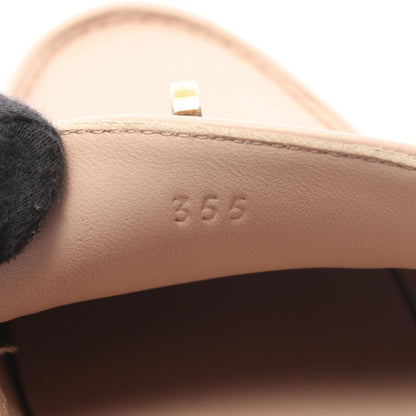 HERMES Game Kelly Buckle Leather Slip-Ons Size 35.5