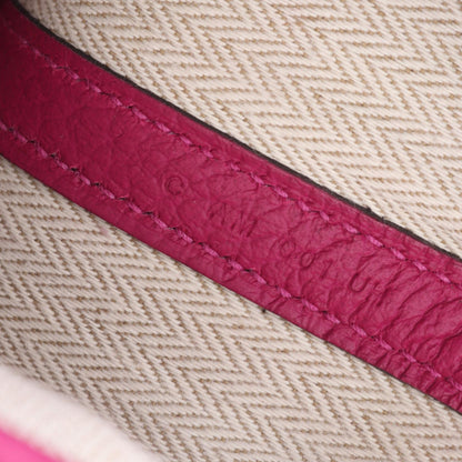 HERMES Rose Pourpre Vache Country Tote Bag