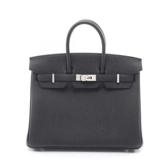 HERMES Birkin 25 Togo Leather Bag Black