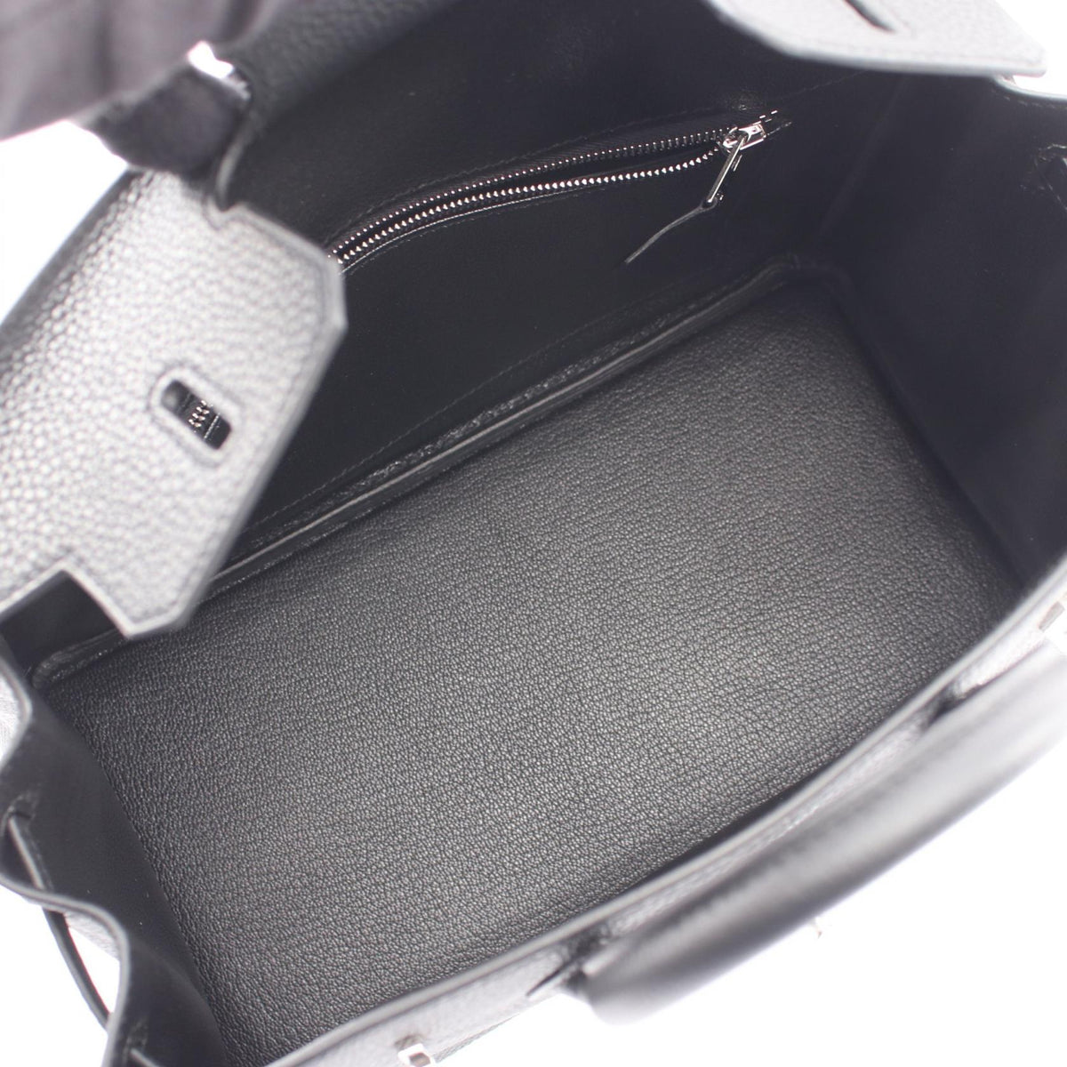 HERMES Birkin 25 Togo Leather Bag Black