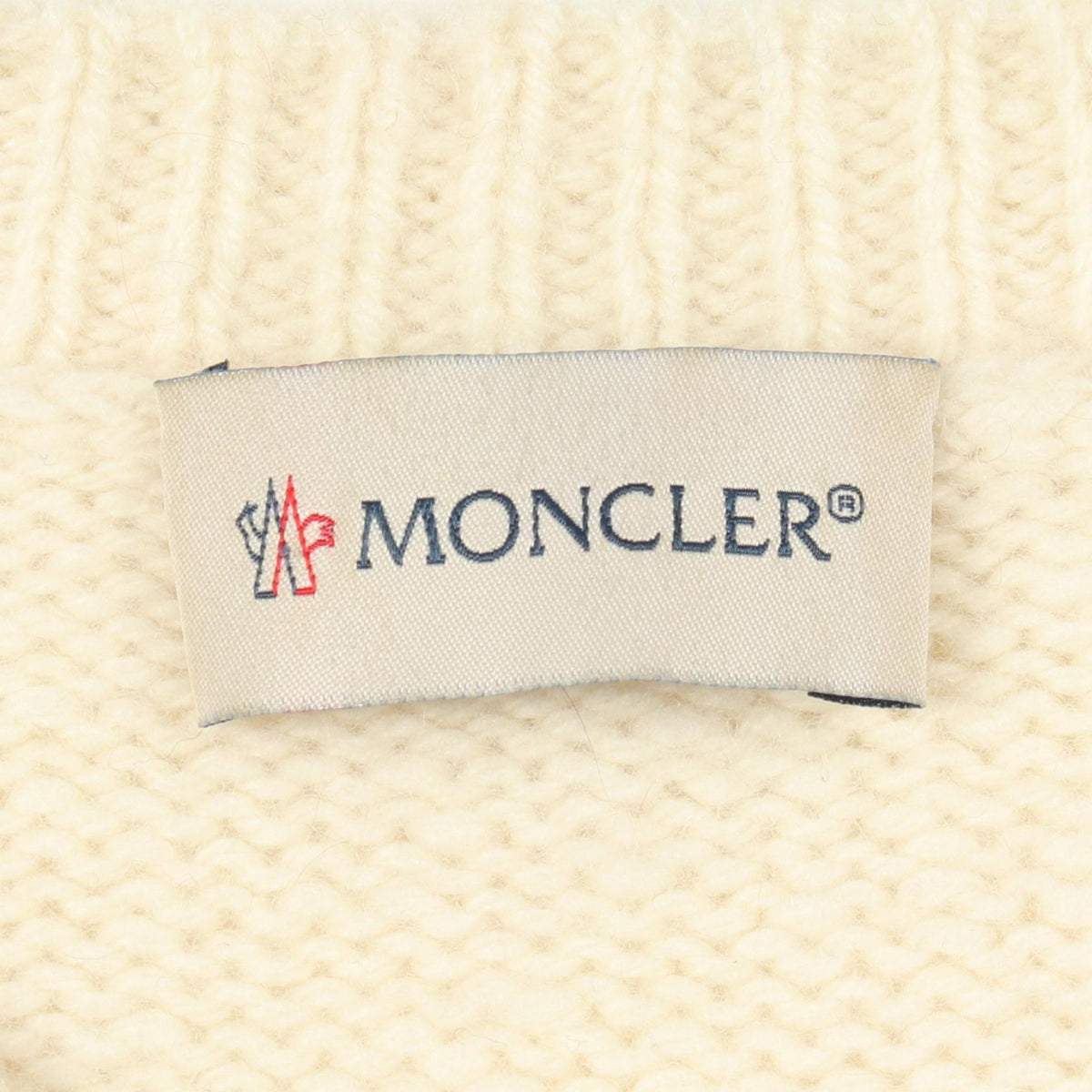MONCLER Logo Crewneck Wool Sweater Size S