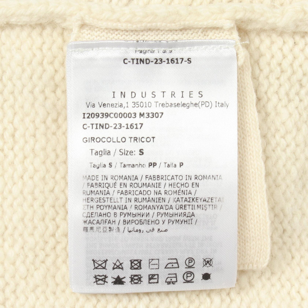 MONCLER Logo Crewneck Wool Sweater Size S