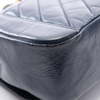 CHANEL Chevron V-Stitch Top Shoulder Bag