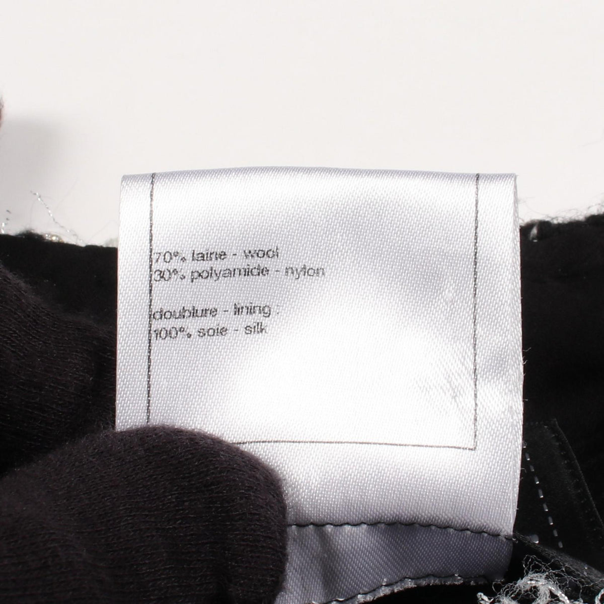 CHANEL Coco Mark Button Collarless Wool Jacket Size 38