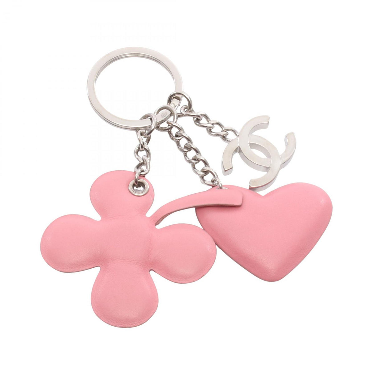 CHANEL Coco Mark Heart Lambskin Charm
