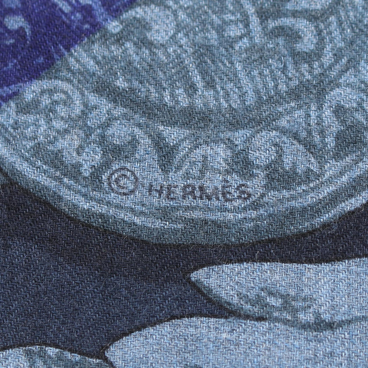 HERMES Carre Geant 140 Silk Cashmere Scarf