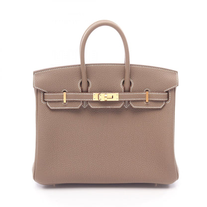 HERMES Birkin 25 Etoupe Togo Hardware Bag