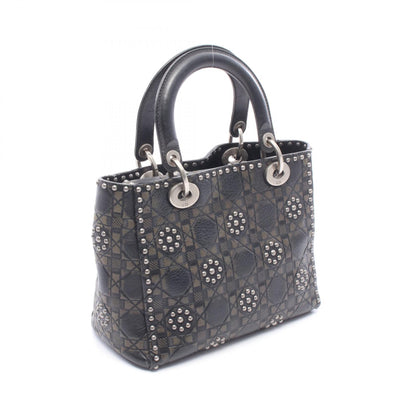 Dior Lady Dior Black Leather Hand Bag