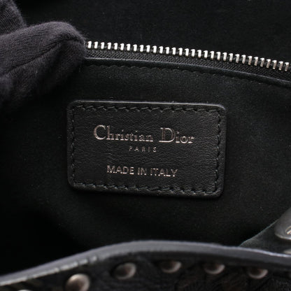 Dior Lady Dior Black Leather Hand Bag
