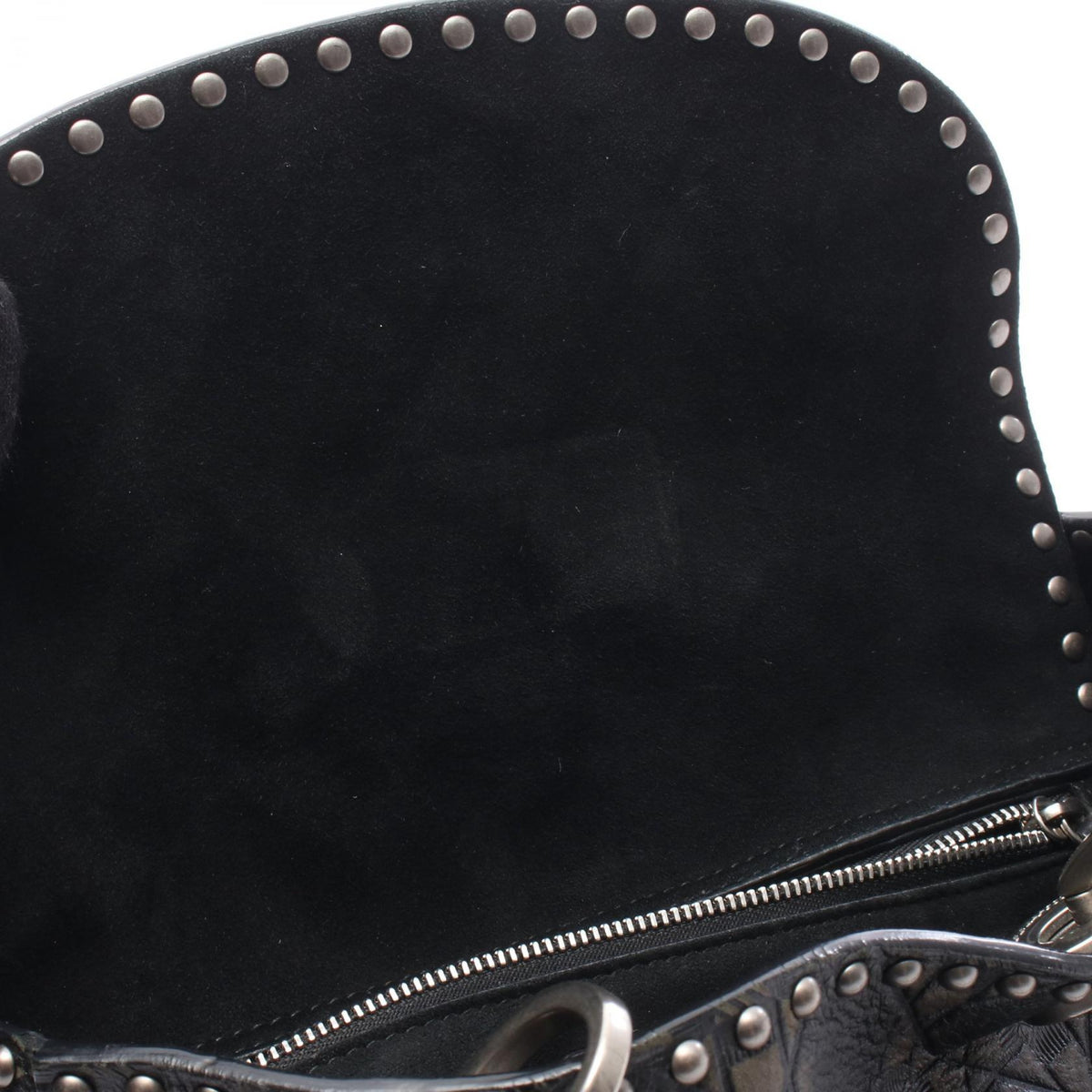 Dior Lady Dior Black Leather Hand Bag