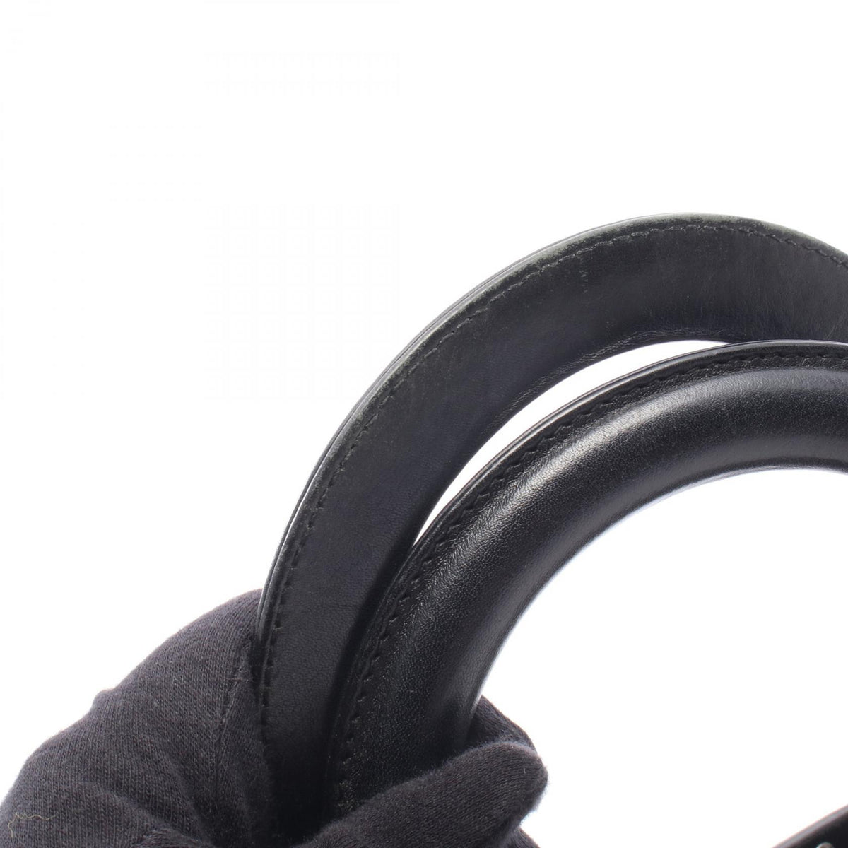 Dior Lady Dior Black Leather Hand Bag