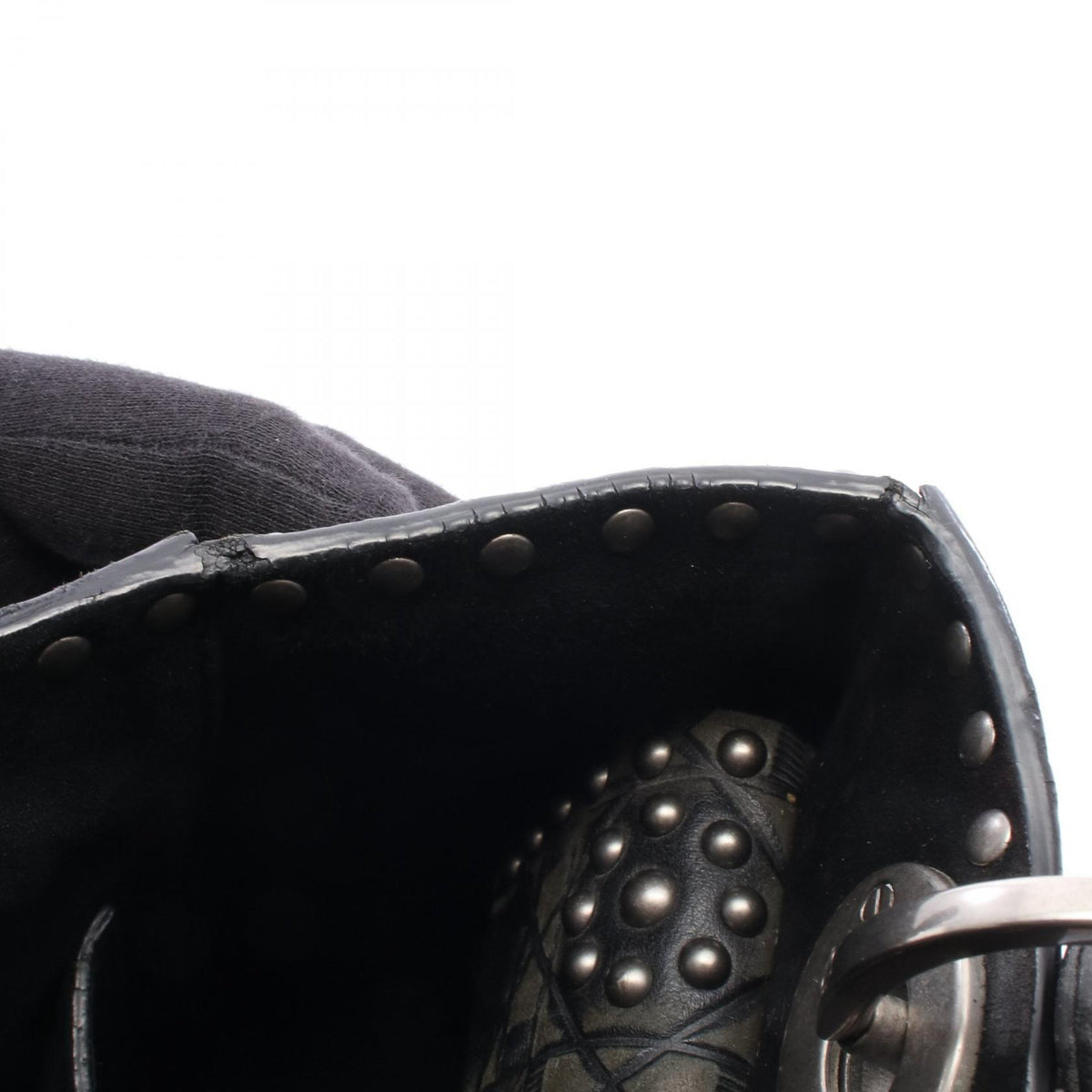 Dior Lady Dior Black Leather Hand Bag
