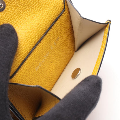 Valextra Compact Leather Tri-Fold Wallet