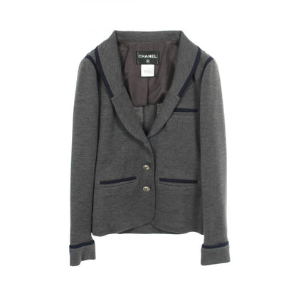 CHANEL CC Button Tailored Wool Blazer Size 38