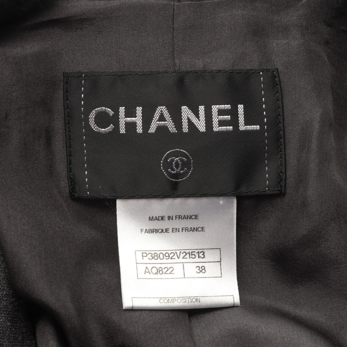 CHANEL CC Button Tailored Wool Blazer Size 38