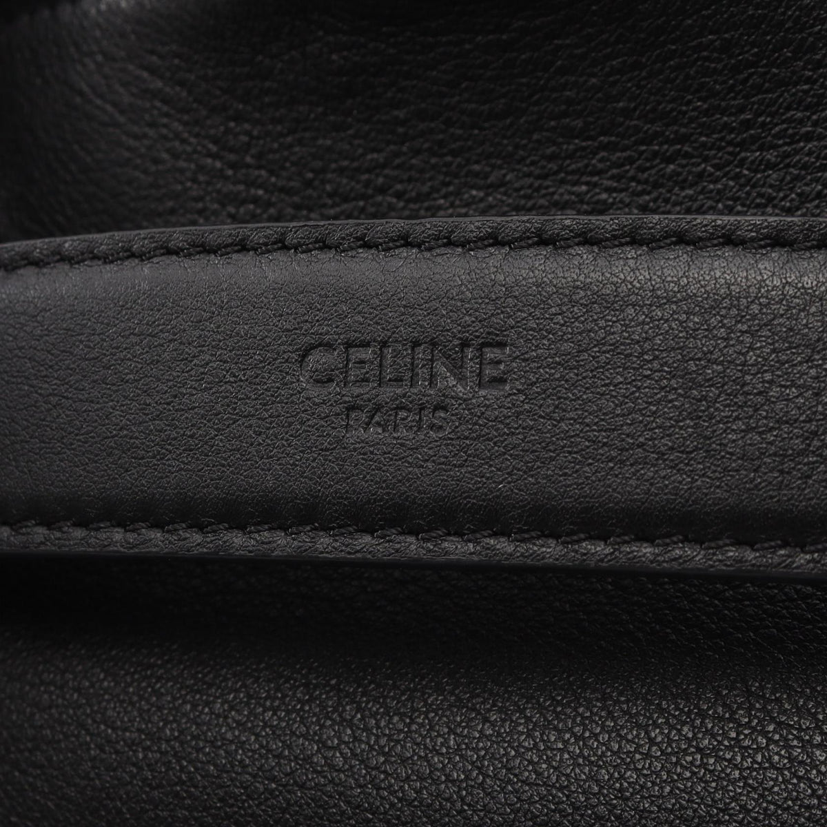 CELINE Takeaway Leather Shoulder Bag Black